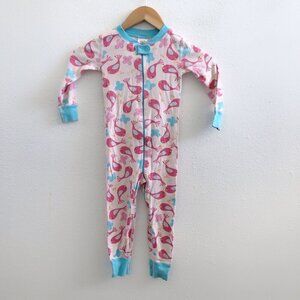 HANNA ANDERSSON  Baby Bird Zipper Jammies Size 3